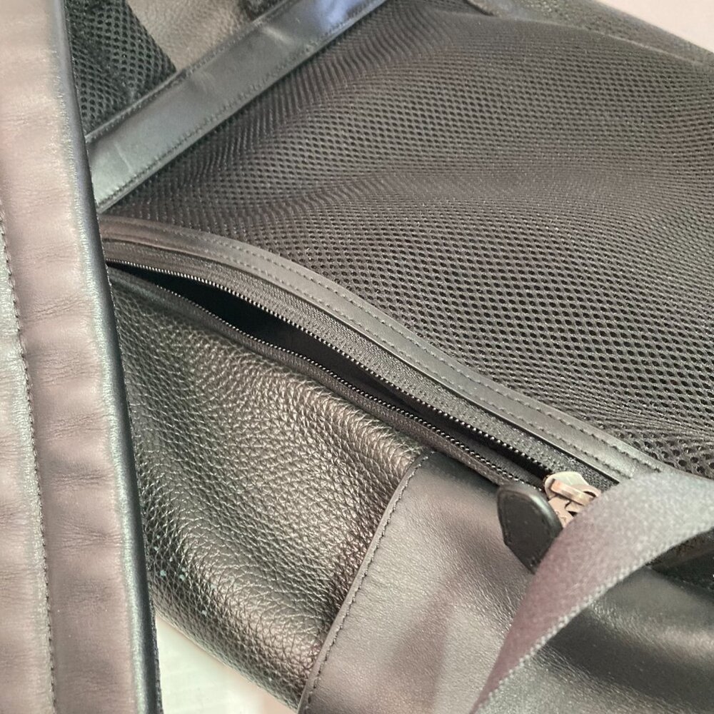 Coach Black Leather Men's Backpack - Picture 8 of 15